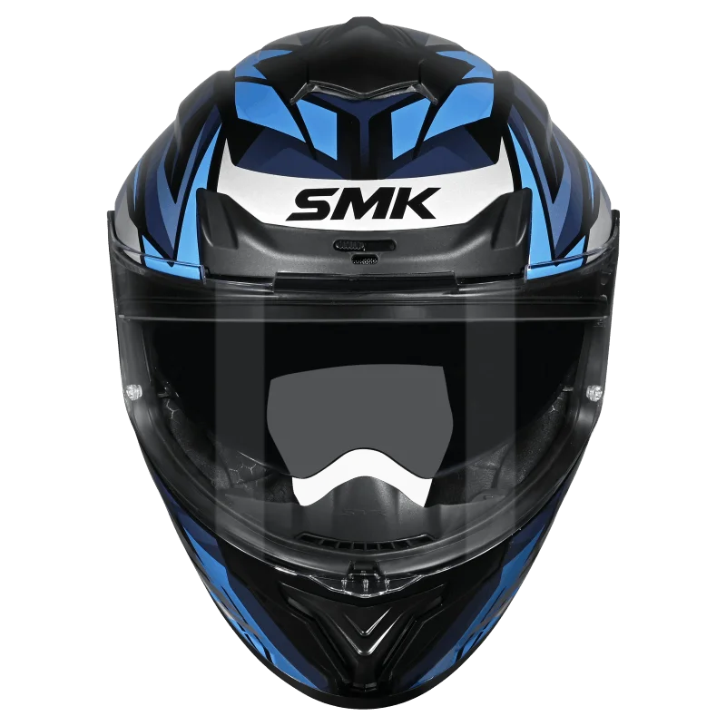 SMK Typhoon Rival Full Face Helmet | ECE 22.06 Certified Sport Touring Helmet GRPS With Dual Spoiler (MA256)