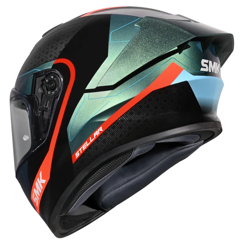 SMK Stellar Sport Flight Full Face Helmet | ECE 22.06 Certified Sport Riding Helmet GRPS (GL257C)