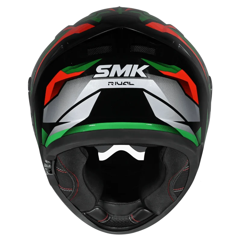 SMK Typhoon Rival Full Face Helmet | ECE 22.06 Certified Sport Touring Helmet GRPS With Dual Spoiler (MA283)