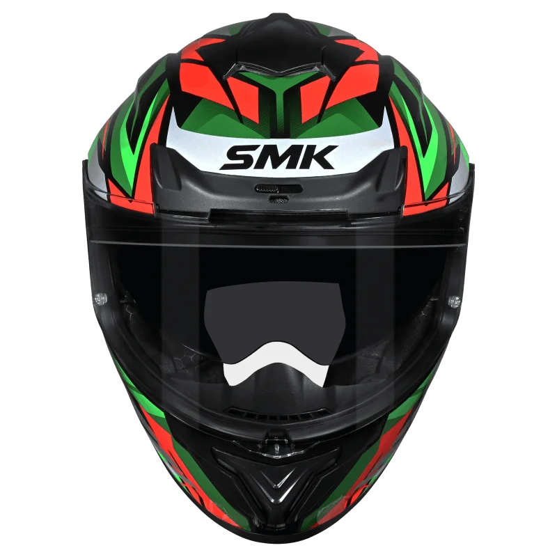 SMK Typhoon Rival Full Face Helmet | ECE 22.06 Certified Sport Touring Helmet GRPS With Dual Spoiler (MA283)