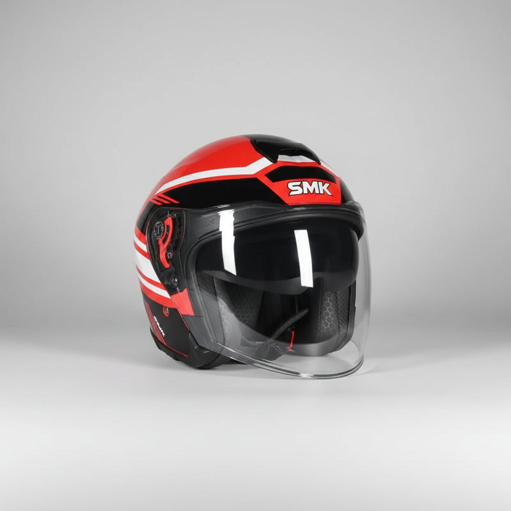 SMK GTJ Rambler Open Face Helmet | ECE 22.06 Certified Touring Helmet - Graphic (GL321)