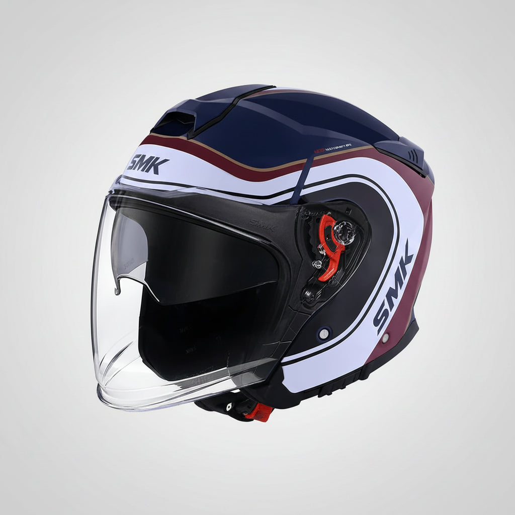 SMK GTJ Libero Open Face Helmet | ECE 22.06 Certified Touring Helmet Graphic (GL513)