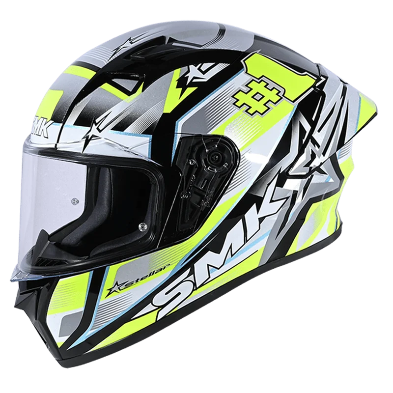 SMK Stellar Sport Uno Full Face Helmet | ECE 22.06 Certified | TTT Moto GRPS (MA214)