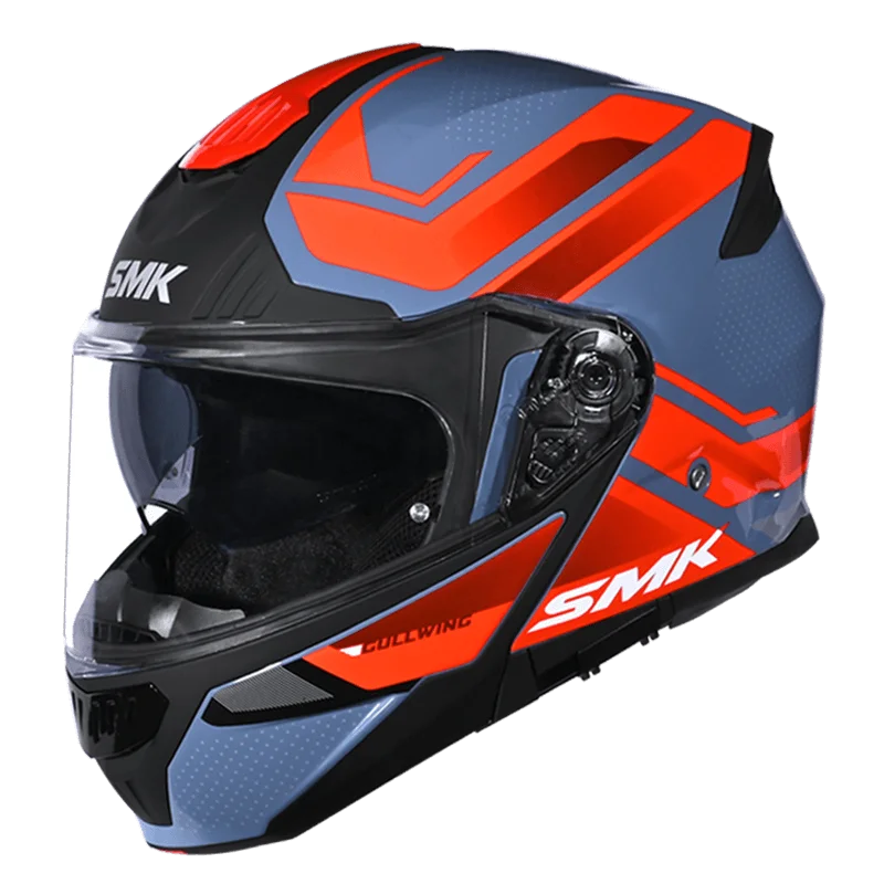 SMK Gullwing Supertour Modular Flip-Up Helmet | ECE 22.06 P/J Certified GRPS (MA633)