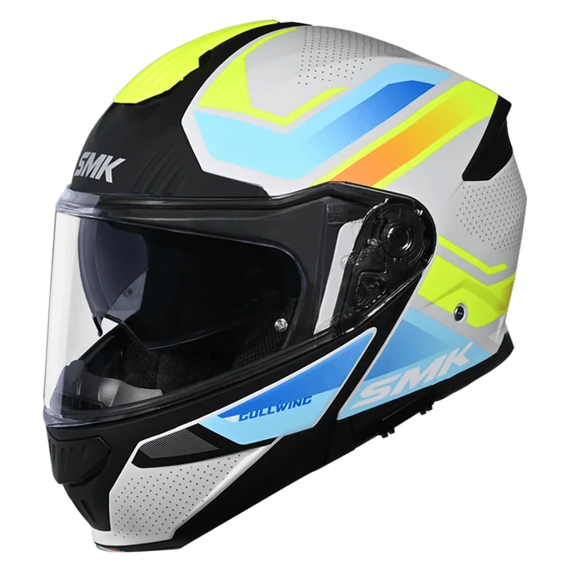 SMK Gullwing Supertour Modular Flip-Up Helmet | ECE 22.06 P/J Certified Graphics (GL654)