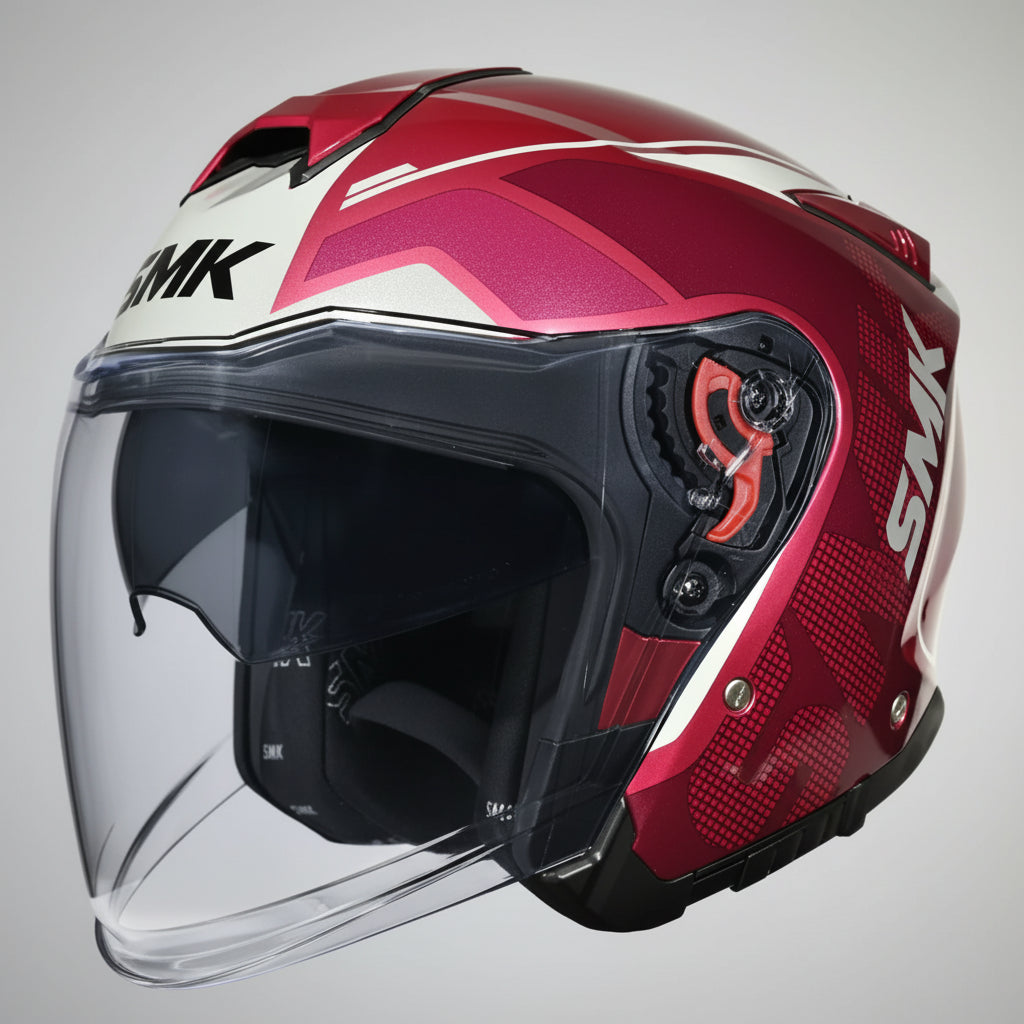 SMK GTJ Tourer Open Face Helmet | ECE 22.06 Certified Touring Helmet - GRPS (GL363)