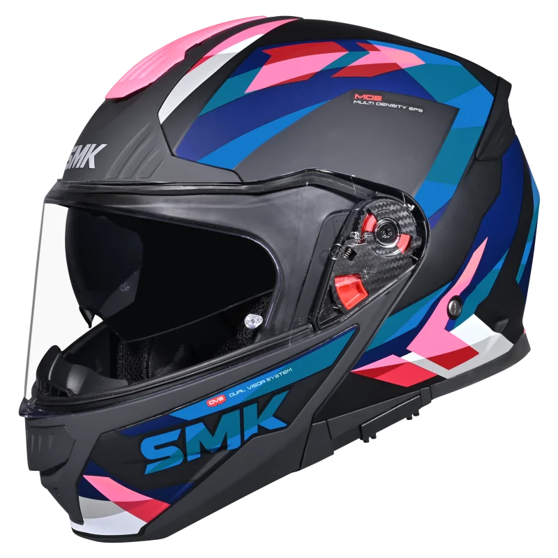 SMK Gullwing Charger Modular Helmet | ECE 22.06 Flip-Up Helmet |GRPS (GL259)
