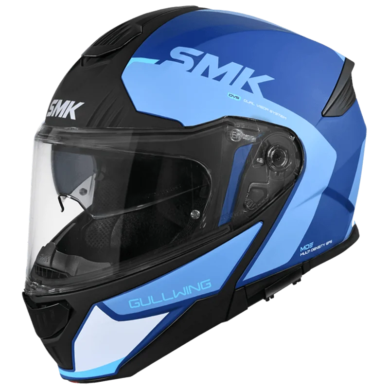 SMK Gullwing Kresto Modular Helmet | ECE 22.06 Flip-Up Touring Helmet | GRPS (GL551)