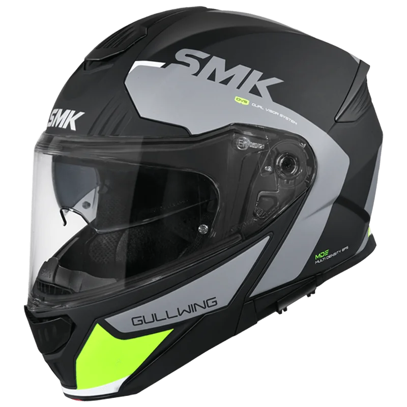 SMK Gullwing Kresto Modular Helmet | ECE 22.06 Flip-Up Touring Helmet | GRPS (GL264)