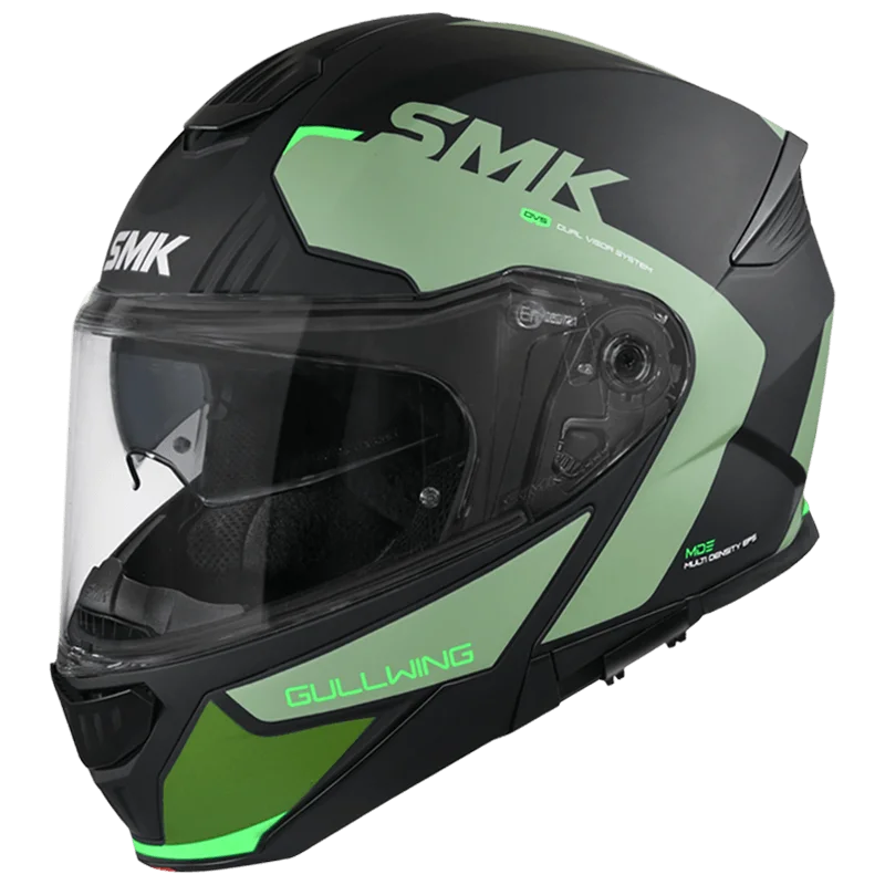 SMK Gullwing Kresto Modular Helmet | ECE 22.06 Flip-Up Touring Helmet | GRPS (MA288)