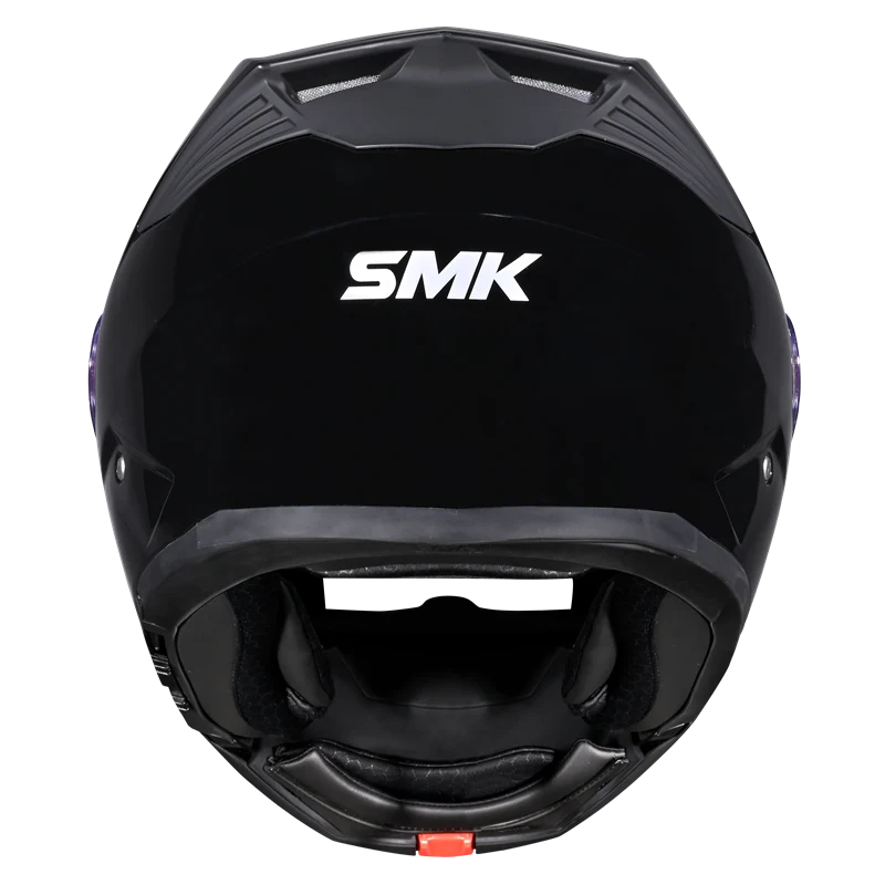 SMK Gullwing Solid Modular Helmet | ECE 22.06 Flip-Up Helmet - Gloss Black (GL200)