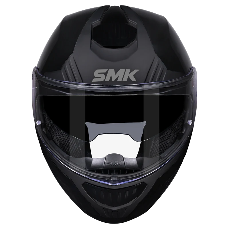 SMK Gullwing Solid Modular Helmet | ECE 22.06 Flip-Up Helmet - Gloss Black (GL200)