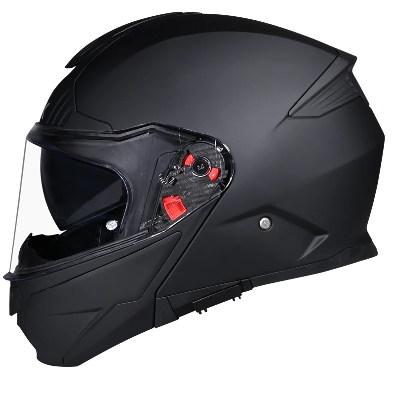 SMK Gullwing Solid Modular Helmet | ECE 22.06 Flip-Up Helmet | Matt Black (MA200)