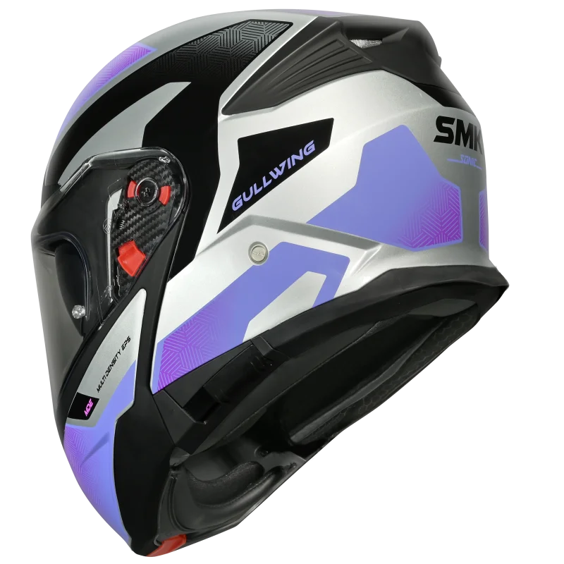 SMK Gullwing Sonic Modular Flip-Up Helmet | ECE 22.06 P/J Certified Graphic (MA652)
