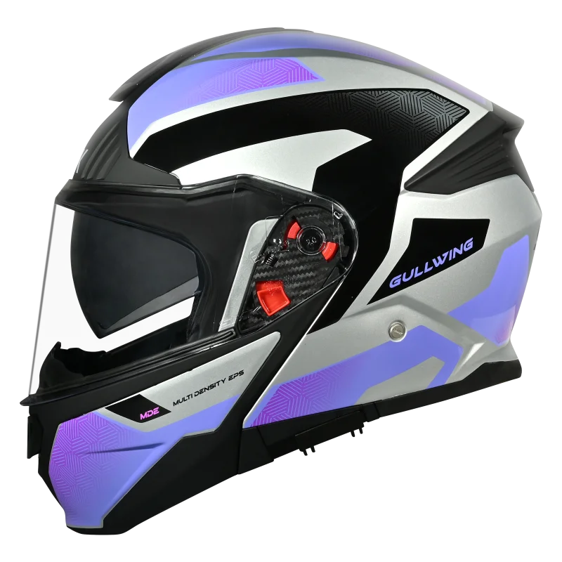 SMK Gullwing Sonic Modular Flip-Up Helmet | ECE 22.06 P/J Certified Graphic (MA652)