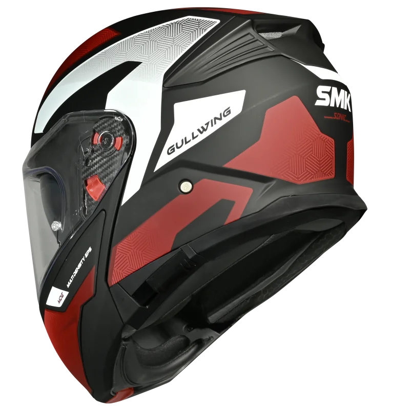 SMK Gullwing Sonic Modular Flip-Up Helmet | ECE 22.06 P/J Certified GRPS (MA231)
