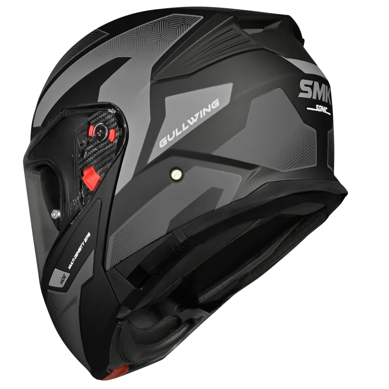 SMK Gullwing Sonic Modular Flip-Up Helmet | ECE 22.06 P/J Certified GRPS (MA266)