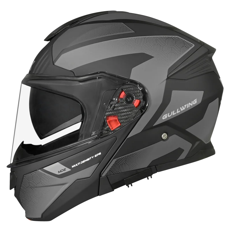 SMK Gullwing Sonic Modular Flip-Up Helmet | ECE 22.06 P/J Certified GRPS (MA266)
