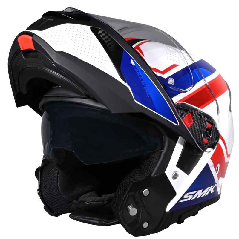 SMK Gullwing Supertour Modular Flip-Up Helmet | ECE 22.06 P/J Certified GRPS (GL153)