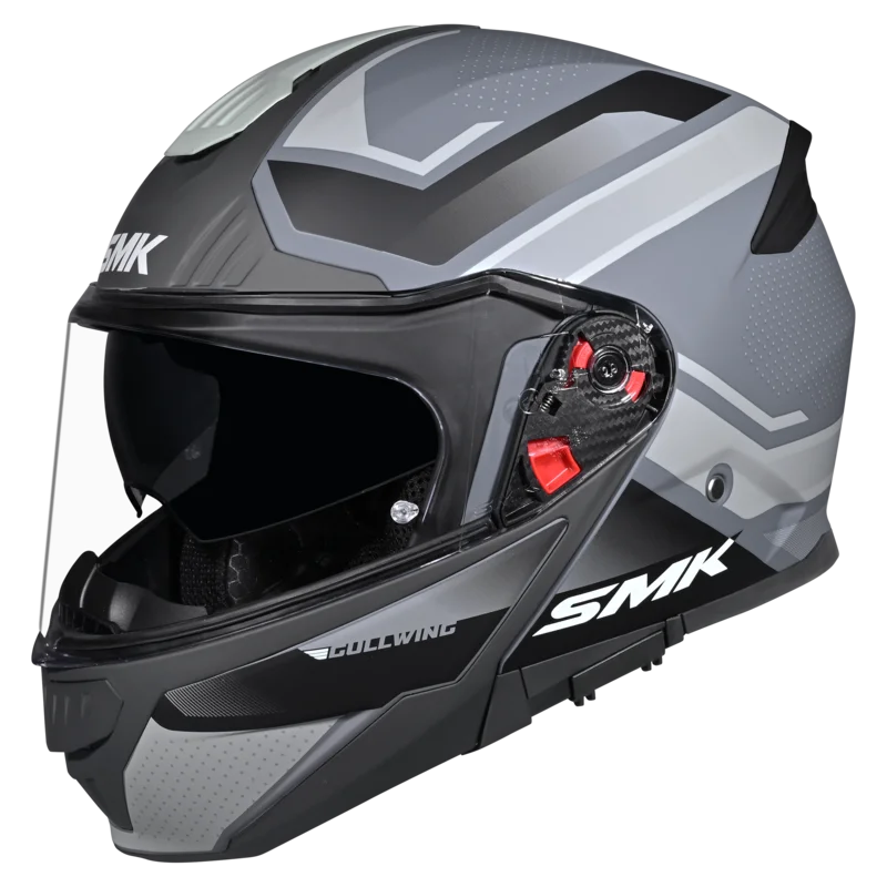 SMK Gullwing Supertour Modular Flip-Up Helmet | ECE 22.06 P/J Certified GRPS (MA661 - GL661)