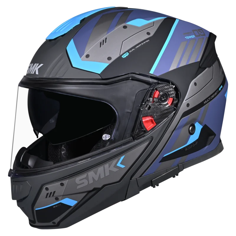 SMK Gullwing Tekker Modular Flip-Up Helmet | ECE 22.06 P/J Certified GRPS (GL265)