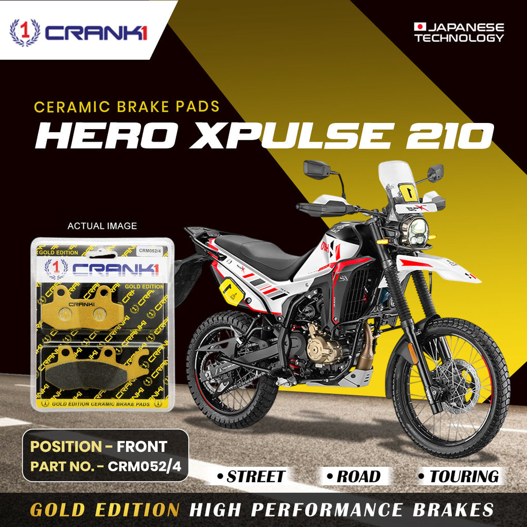 Ceramic Brake Pads For Hero Xpulse 210 - Front - CRM052/4 - 1 Set - CRANK1