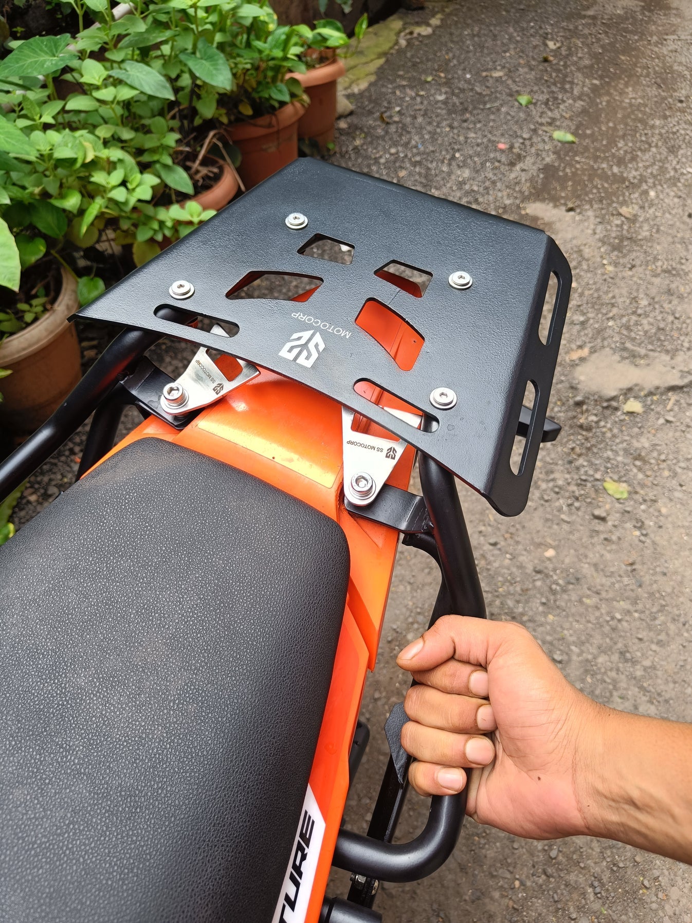 KTM Adventure 390 (2025 New) Tail Rack with Aluminium Plate