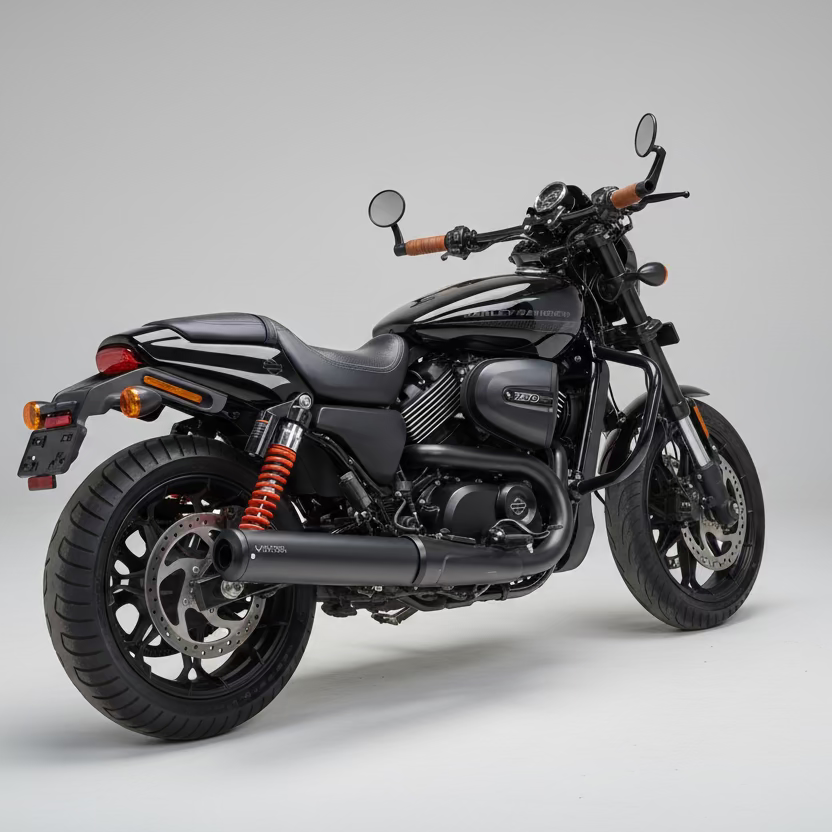 Bass Master B-75 Slip-On Exhaust — Harley Davidson Street Rod 750