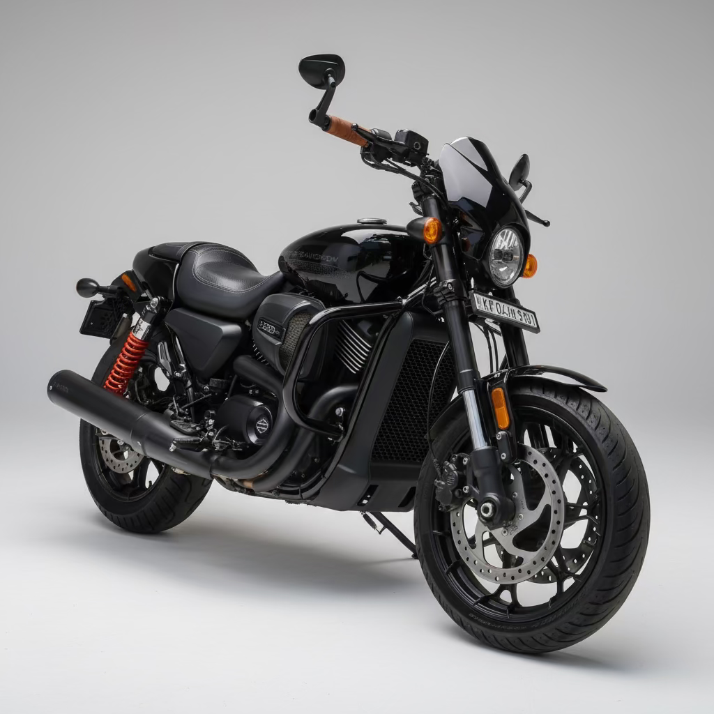Bass Master B-75 Slip-On Exhaust — Harley Davidson Street Rod 750