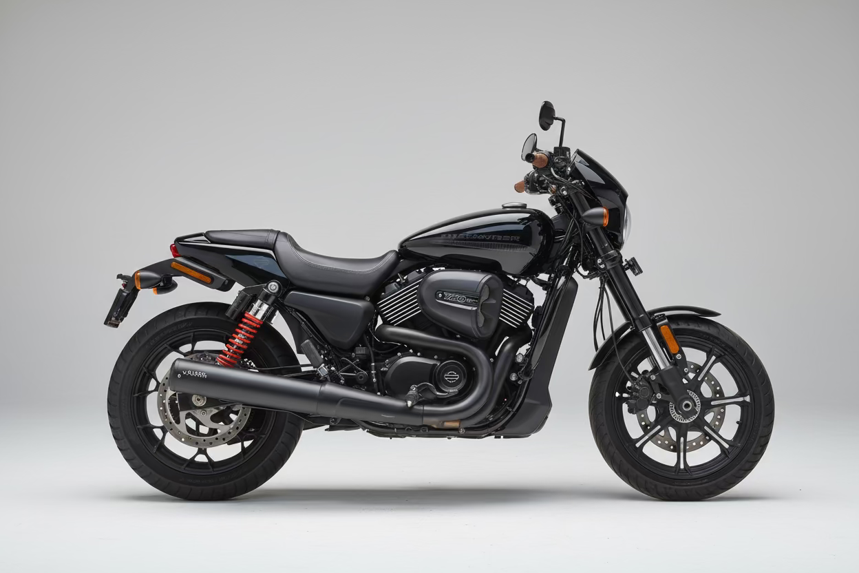 Bass Master B-75 Slip-On Exhaust — Harley Davidson Street Rod 750