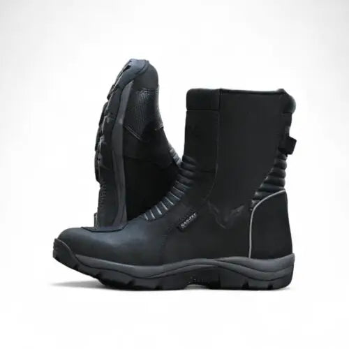 AMAROQ Titan Riding Boots for Men | Waterproof Motorcycle Touring Boots with Ankle, Heel & Shin Protection