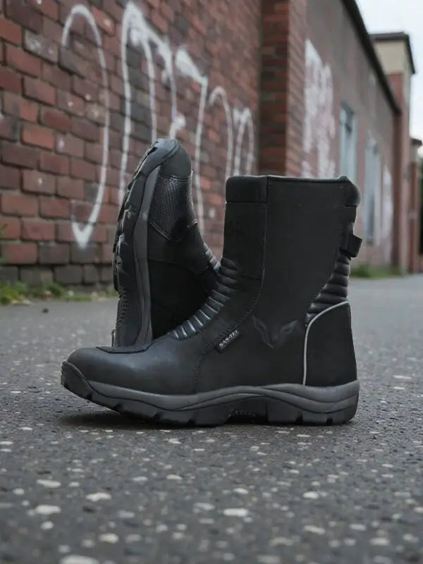 AMAROQ Titan Riding Boots for Men | Waterproof Motorcycle Touring Boots with Ankle, Heel & Shin Protection