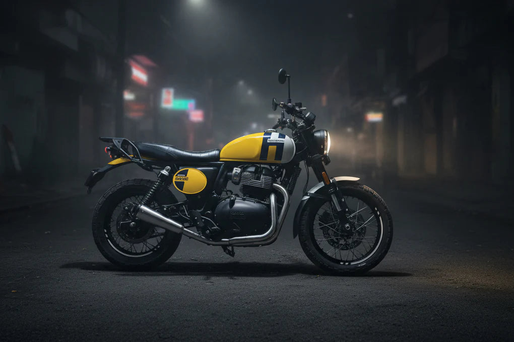 Royal Enfield Bear 650 2x1 Full System Exhaust (3 O2 Sensors)