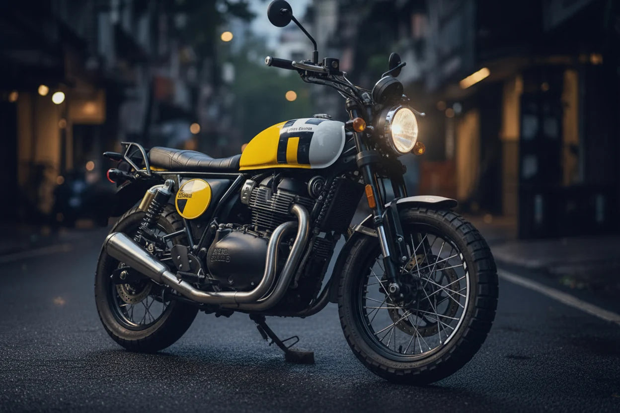 Royal Enfield Bear 650 2x1 Full System Exhaust (3 O2 Sensors)