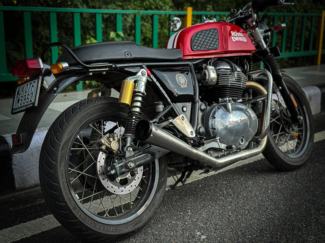 Royal Enfield Interceptor / Continental GT 650 2x2 Full System Exhaust - Slim Cans (4 O2 Sensors)