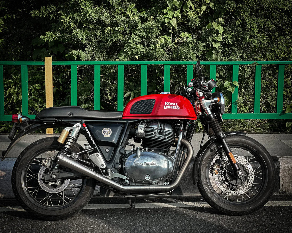 Royal Enfield Interceptor / Continental GT 650 2x2 Full System Exhaust - Slim Cans (2 O2 Sensors)