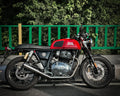 Royal Enfield Interceptor / Continental GT 650 2x2 Full System Exhaust - Slim Cans (2 O2 Sensors)