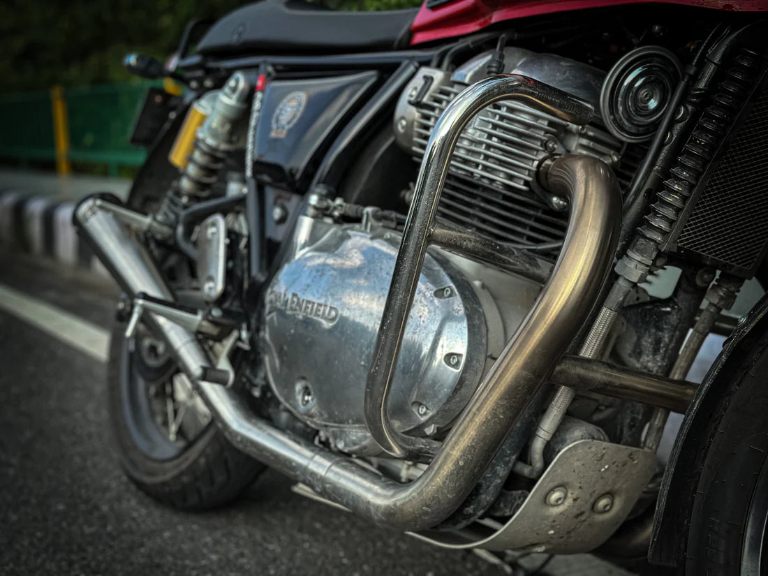 Royal Enfield Interceptor / Continental GT 650 2x2 Full System Exhaust - Slim Cans (4 O2 Sensors)