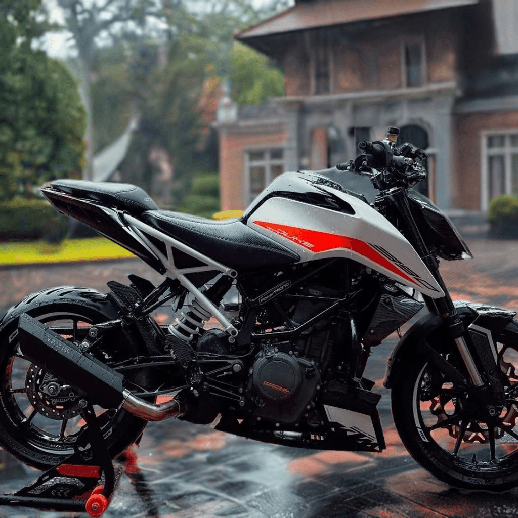 Rogue for KTM- Black with Link Pipe - Barrel Exhaust