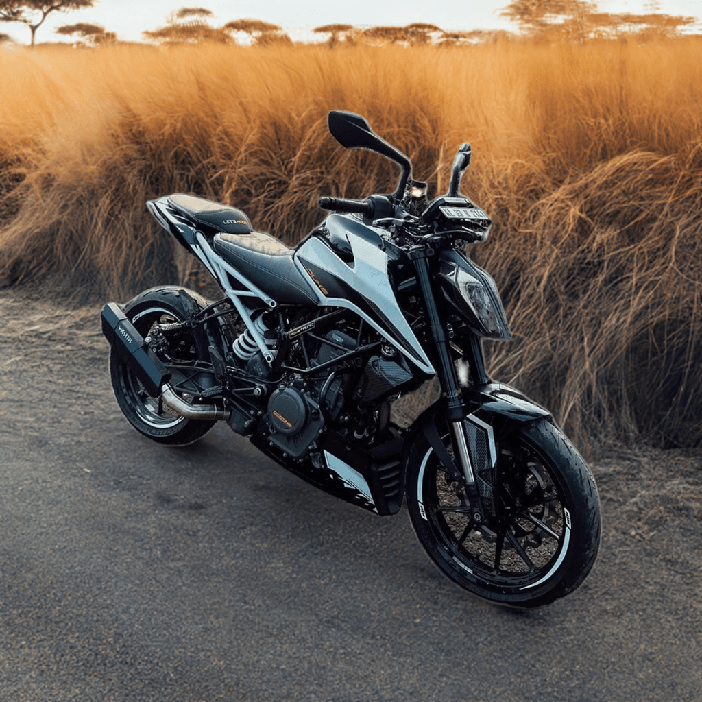 Rogue for KTM- Black with Link Pipe - Barrel Exhaust