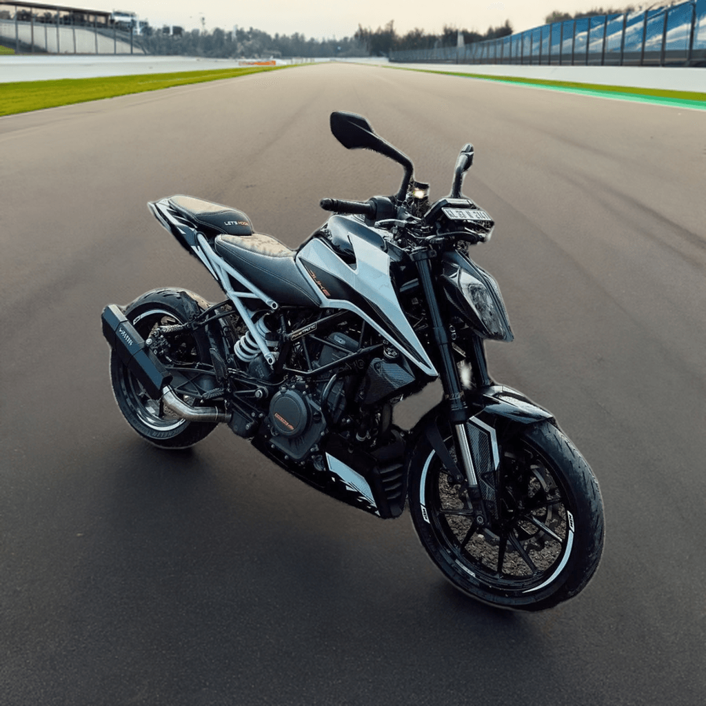Rogue for KTM- Black with Link Pipe - Barrel Exhaust