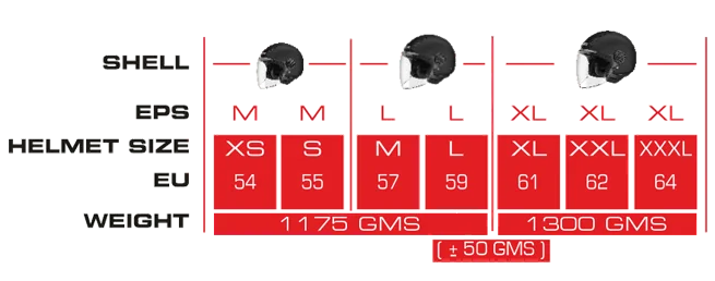 SMK Laminar Starz Open Face Helmet – ECE 22.06, DOT & ISI Certified GRPS (MA276)