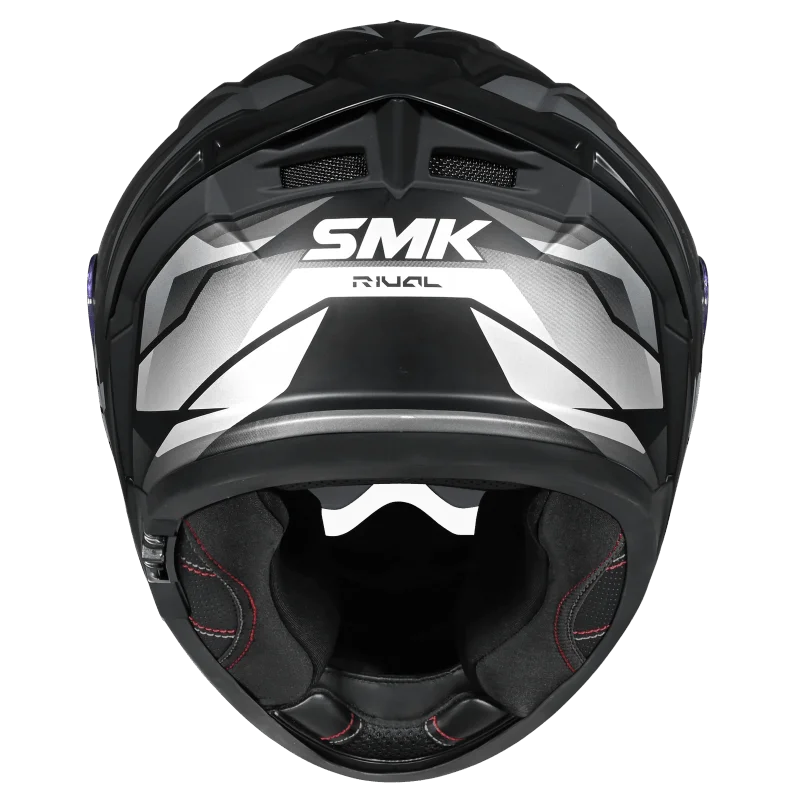 SMK Typhoon Rival Full Face Helmet | ECE 22.06 Certified Sport Touring Helmet GRPS With Dual Spoiler (MA266)