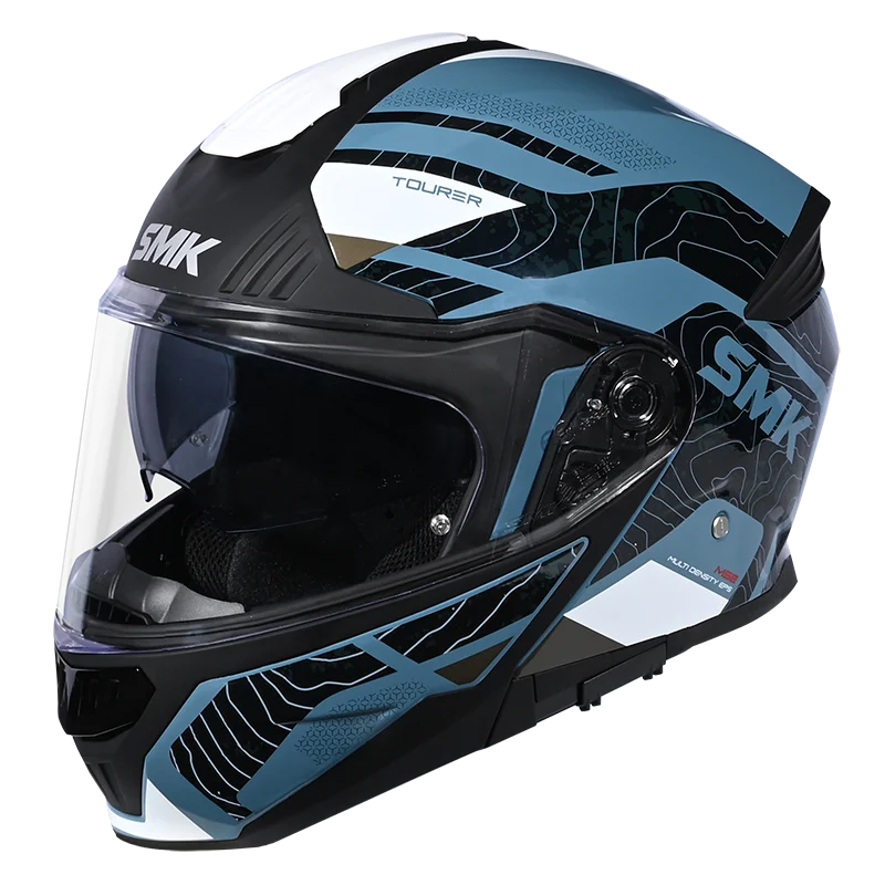 SMK Gullwing Navigator Modular Helmet | ECE 22.06 Flip-Up Touring Helmet | GRPS (MA551)