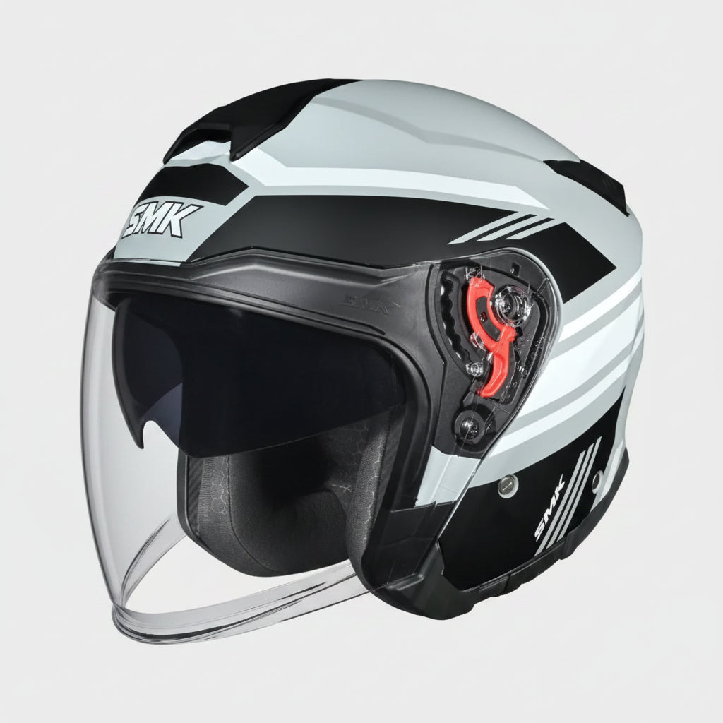 SMK GTJ Rambler Open Face Helmet | ECE 22.06 Certified Touring Helmet - GRPS (MA621)