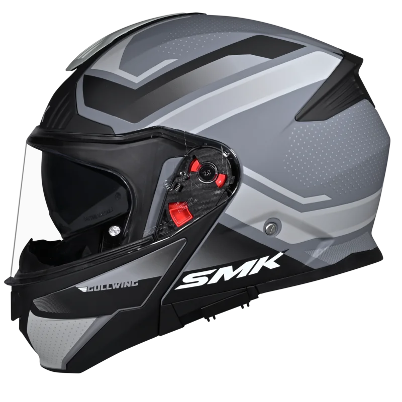 SMK Gullwing Supertour Modular Flip-Up Helmet | ECE 22.06 P/J Certified GRPS (MA661 - GL661)