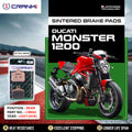 Sintered Brake Pads For Ducati Monster 1200 (2017-2018) - Rear - CB662 - 1 Set - CRANK1