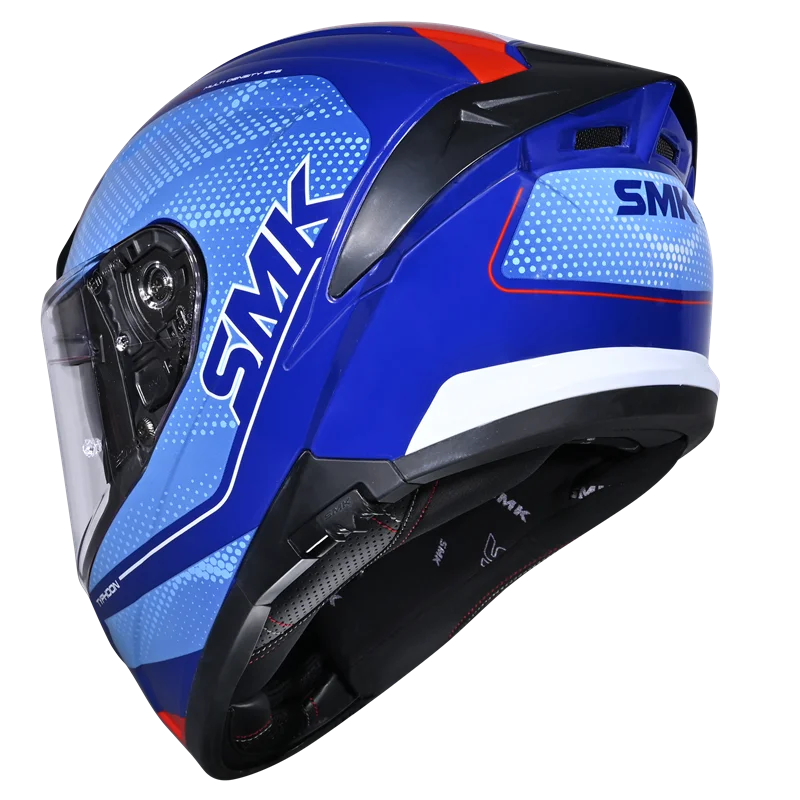 SMK Typhoon Mystic Full Face Helmet – ECE 22.06, ISI & DOT Certified GRPS (GL551)