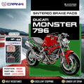 Sintered Brake Pads For Ducati Monster 796 (2010-2016) - Rear - CB662 - 1 Set - CRANK1
