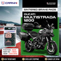 Sintered Brake Pads For Ducati Multistrada 1200 (2010-2014) - Rear - CB662 - 1 Set - CRANK1